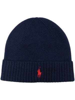 

Embroidered logo beanie, Polo Ralph Lauren Embroidered logo beanie