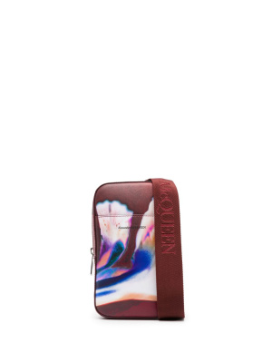 

Floral-print shoulder bag, Alexander McQueen Floral-print shoulder bag