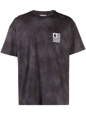 

Logo-print acid-wash T-shirt, Carhartt WIP Logo-print acid-wash T-shirt