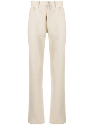 

Straight-leg ecru jeans, AMI Paris Straight-leg ecru jeans
