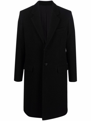 

Single-breasted wool coat, AMI Paris Single-breasted wool coat