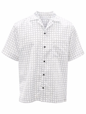 

Check-print short-sleeve shirt, JW Anderson Check-print short-sleeve shirt