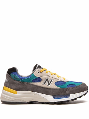 

992 "Grey/Blue/Teal/Yellow" low-top sneakers, New Balance 992 "Grey/Blue/Teal/Yellow" low-top sneakers