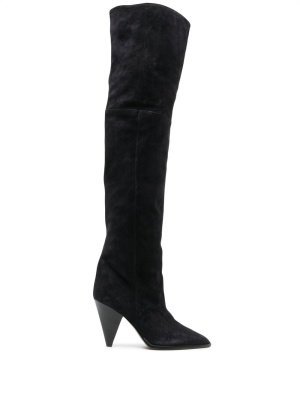 

Riria suede thigh-high boots, ISABEL MARANT Riria suede thigh-high boots