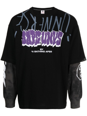 

Logo-print T-shirt, AAPE BY *A BATHING APE® Logo-print T-shirt
