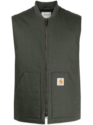

Logo-patch organic cotton vest, Carhartt WIP Logo-patch organic cotton vest