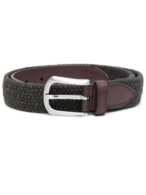 

Interwoven-design buckle belt, Canali Interwoven-design buckle belt