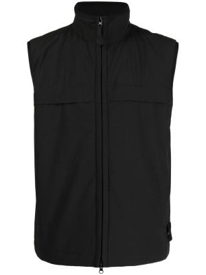 

Logo-patch zip-up gilet, Stone Island Logo-patch zip-up gilet