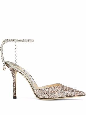 

Saeda 100mm glitter pumps, Jimmy Choo Saeda 100mm glitter pumps