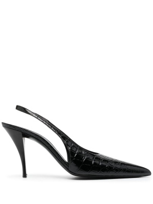 

Viper 100mm slingback pumps, Saint Laurent Viper 100mm slingback pumps