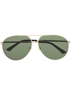 

Pilot-frame logo sunglasses, Gucci Eyewear Pilot-frame logo sunglasses
