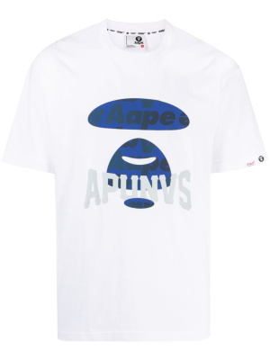 

Logo-print cotton T-shirt, AAPE BY *A BATHING APE® Logo-print cotton T-shirt