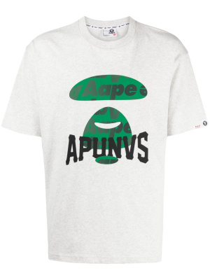 

Moonface-print crew-neck T-shirt, AAPE BY *A BATHING APE® Moonface-print crew-neck T-shirt
