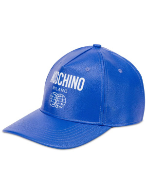

Logo-print six-panel cap, Moschino Logo-print six-panel cap