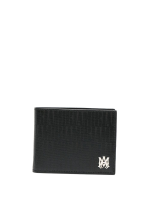 

Logo-print leather cardholder, AMIRI Logo-print leather cardholder