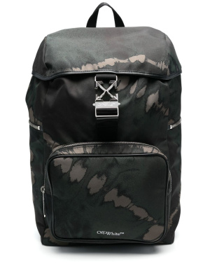 

Arrow Tuc tie-dye print backpack, Off-White Arrow Tuc tie-dye print backpack