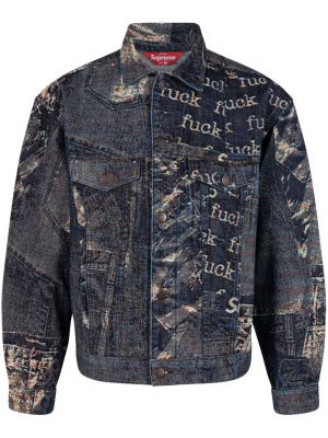 

Archive denim jacquard trucker jacket, Supreme Archive denim jacquard trucker jacket