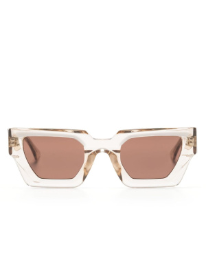 

Transparent rectangular-frame sunglasses, Kuboraum Transparent rectangular-frame sunglasses