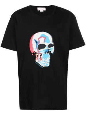 

Skull-graphic cotton T-shirt, Alexander McQueen Skull-graphic cotton T-shirt