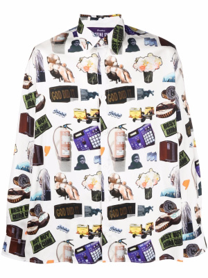 

Illusion all over print shirt, Etudes Illusion all over print shirt