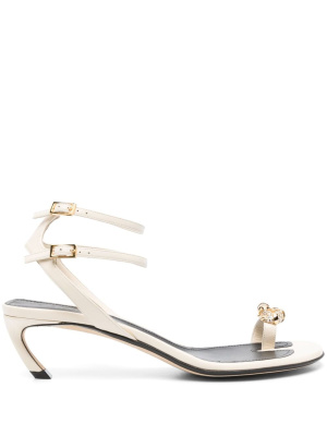 

Swing 55mm knot-embellished sandals, Lanvin Swing 55mm knot-embellished sandals