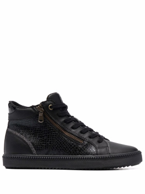 

Croc-effect high top sneakers, Geox Croc-effect high top sneakers