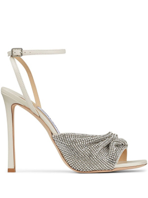 

Naria 110mm crystal-mesh sandals, Jimmy Choo Naria 110mm crystal-mesh sandals