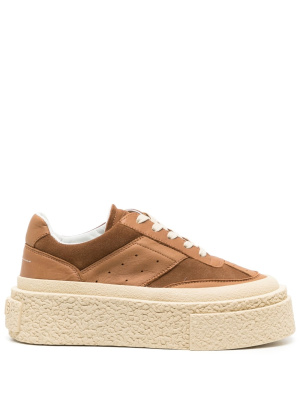

Perforated-detail leather sneakers, MM6 Maison Margiela Perforated-detail leather sneakers