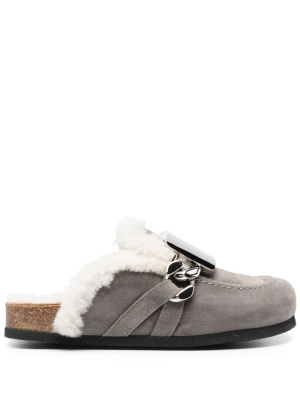 

Buckle-detail suede loafers, JW Anderson Buckle-detail suede loafers
