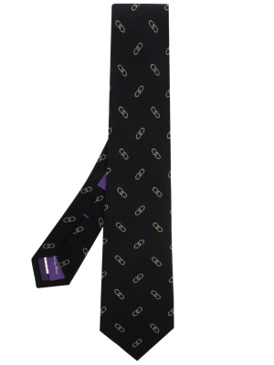 

Linked-Ovals silk tie, Ralph Lauren Purple Label Linked-Ovals silk tie