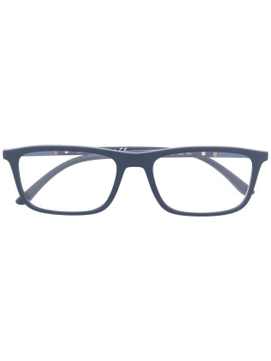 

Matte-effect rectangle-frame glasses, Emporio Armani Matte-effect rectangle-frame glasses