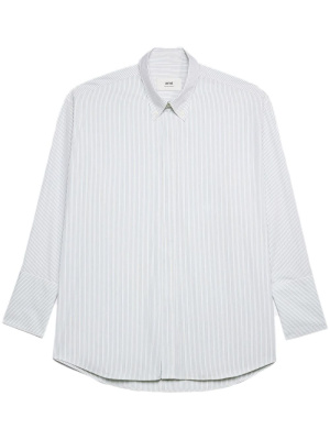 

Striped long-sleeve cotton shirt, AMI Paris Striped long-sleeve cotton shirt