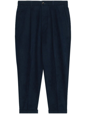 

Mid-rise corduroy tapered trousers, AMI Paris Mid-rise corduroy tapered trousers