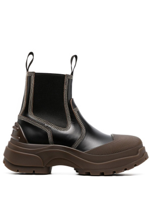 

Elasticated side-panel detail boots, Maison Margiela Elasticated side-panel detail boots
