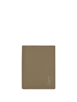 

YSL-plaque leather wallet, Saint Laurent YSL-plaque leather wallet
