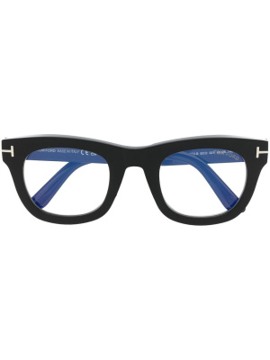 

Logo-plaque arm glasses, TOM FORD Eyewear Logo-plaque arm glasses