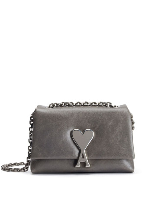 

Voulez-vous crinkled leather bag, AMI Paris Voulez-vous crinkled leather bag