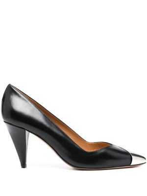 

Palda 85mm metal-toecap leather pumps, ISABEL MARANT Palda 85mm metal-toecap leather pumps