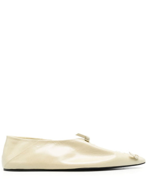 

Whipstitch-detail ballerina shoes, Jil Sander Whipstitch-detail ballerina shoes