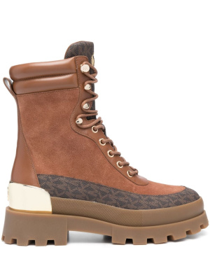 

55mm leather lace-up boots, Michael Michael Kors 55mm leather lace-up boots