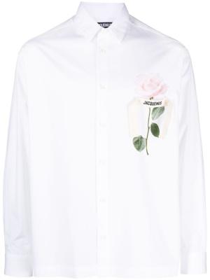 

Baou rose-print shirt, Jacquemus Baou rose-print shirt