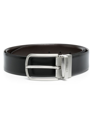 

Engraved-logo leather belt, BOSS Engraved-logo leather belt