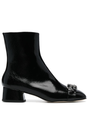 

Buckle-detail patent-finish boots, MSGM Buckle-detail patent-finish boots