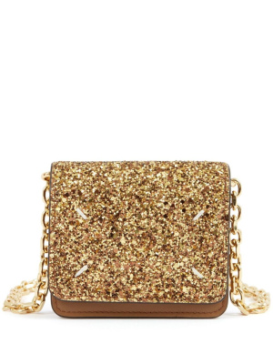 

Glittered strap wallet, Maison Margiela Glittered strap wallet