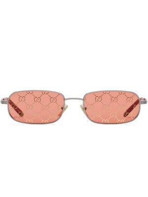 

Double G rectangle-frame sunglasses, Gucci Eyewear Double G rectangle-frame sunglasses