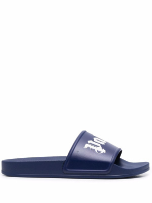 

Logo-print sliders, Palm Angels Logo-print sliders