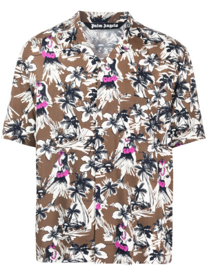 

Floral-print short-sleeved shirt, Palm Angels Floral-print short-sleeved shirt