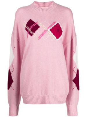 

Argyle-check wool jumper, BAPY BY *A BATHING APE® Argyle-check wool jumper