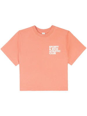 

Exercise Often slogan-print cropped T-shirt, Sporty & Rich Exercise Often slogan-print cropped T-shirt