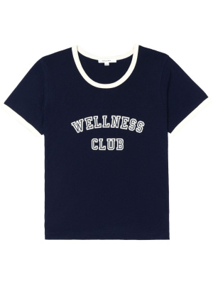 

Wellness Club motif-print T-shirt, Sporty & Rich Wellness Club motif-print T-shirt